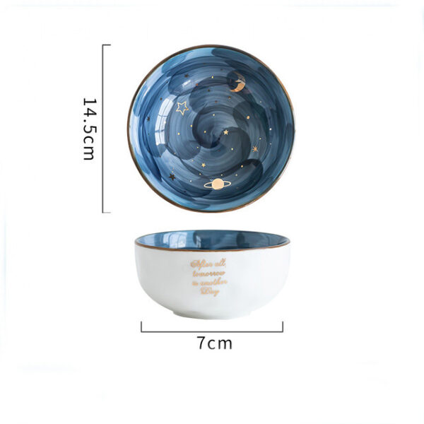 Ceramic Breakfast & Salad Bowl – Cute Multi-Purpose Eating Bowl