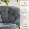 Comfortable Disc Chairs Faux Fur Furniture  For Bedroom & Living Room