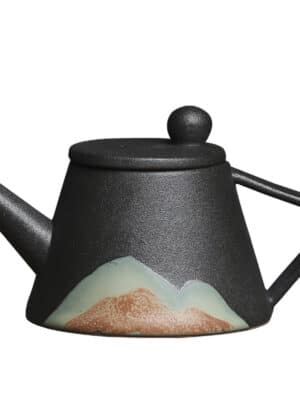 Japanese Ceramic Teapot – Single Pot Set with Underglaze Colors