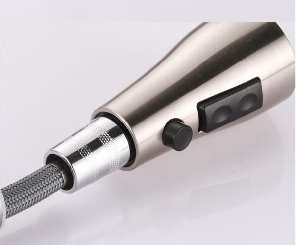 Pull-Out Kitchen Sink Faucet – Hot & Cold Brushed Copper Design