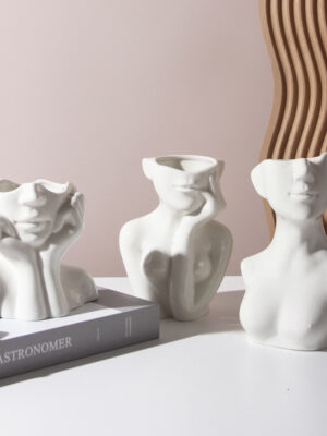 Human Body Shape Ceramic Vase