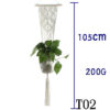 56538019399967.jpg Beige Cotton Rope Plant Hanger – Indoor Hanging Basket for Flower Pots