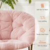 Comfortable Disc Chairs Faux Fur Furniture  For Bedroom & Living Room