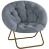 Comfortable Disc Chairs Faux Fur Furniture  For Bedroom & Living Room