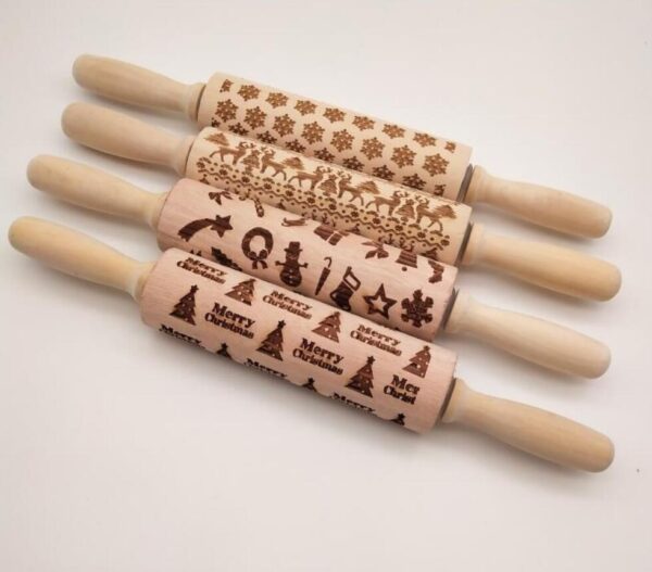97292026724.jpg Rolling Pin Christmas Embossing