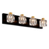 b64da243-633a-4c86-a338-82c637da1393.jpg Vintage 4-Light Wall Fixture – Black & Gold Vanity Light with Crystal Glass Shades