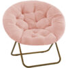 Comfortable Disc Chairs Faux Fur Furniture  For Bedroom & Living Room