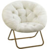 Comfortable Disc Chairs Faux Fur Furniture  For Bedroom & Living Room
