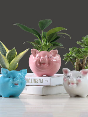 Nordic Cartoon Animal Ceramic Succulent Pot