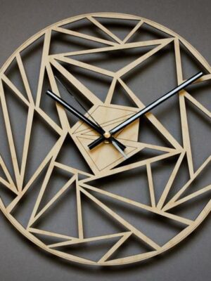 Geometric pattern wall clock