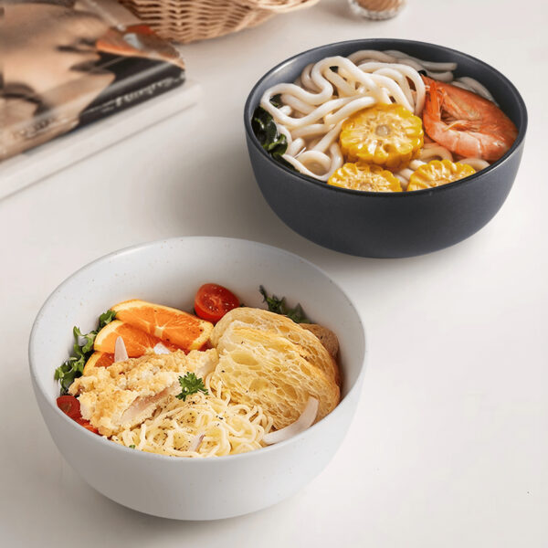 27oz Ceramic Kitchen Bowl Set of 4 – Microwave & Oven Safe