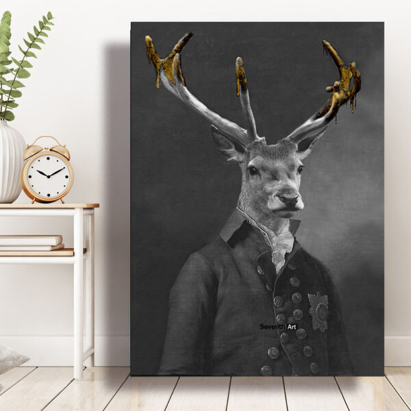003ade1b-e021-413d-b62a-cdb259174834.jpg Black Wildlife Canvas Poster – Modern Living Room Wall Decor