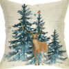 Winter Series Linen Throw Pillow Cover – Seasonal Home Decor
