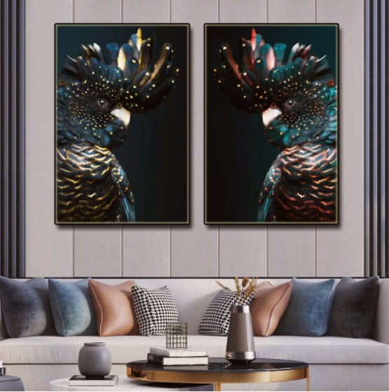 Animal Print Wall Art – Modern Living Room Canvas Decor