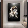 0f9038b8-3b02-424f-9dc7-993ca99e373d.jpg Black Wildlife Canvas Poster – Modern Living Room Wall Decor