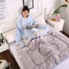 Winter Lazy Quilt with Sleeves – Warm Wearable Blanket
