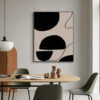 Luxury Geometric Shapes Canvas Poster – Modern Room Wall Decor