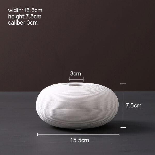 Nordic Scandinavian Ceramic Vase – Modern Home Decoration