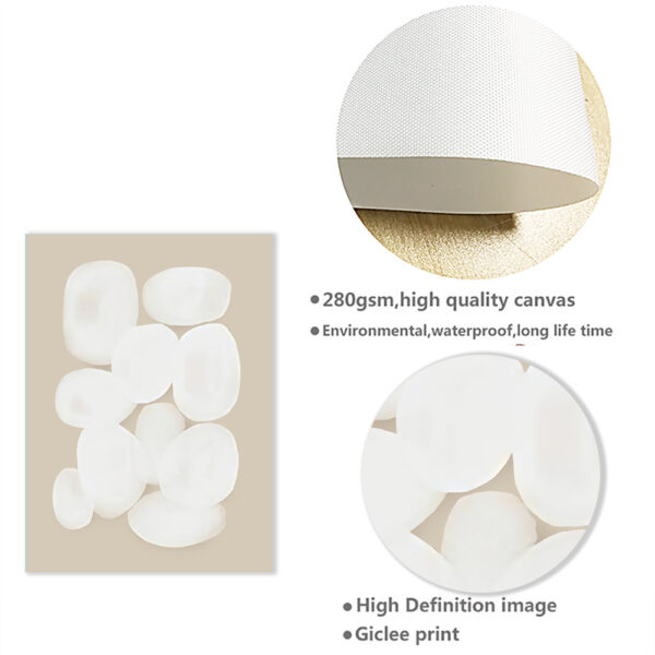 Luxury Geometric Shapes Canvas Poster – Modern Room Wall Decor