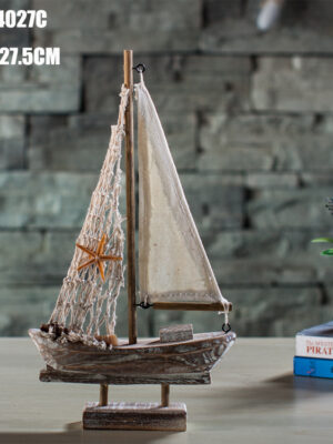 Antique Fishing Boat Model – Creative Home Decoration