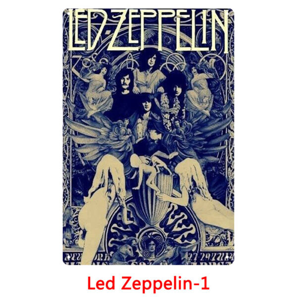 Retro Tin Metal Wall Decor – Classic European & American Iron Painting