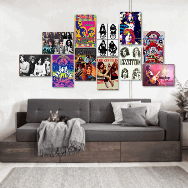 Retro Tin Metal Wall Decor – Classic European & American Iron Painting