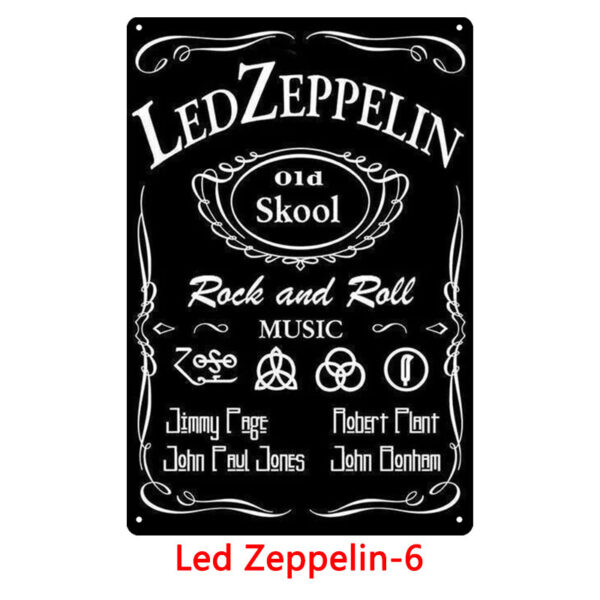 Retro Tin Metal Wall Decor – Classic European & American Iron Painting