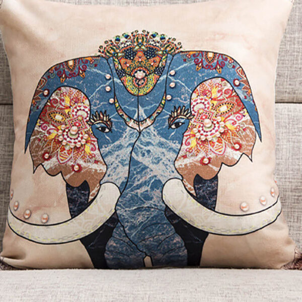 1951160941824.jpg Elephant Pillow Cushion Cover – Decorative Animal Print Pillowcase