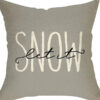 Winter Series Linen Throw Pillow Cover – Seasonal Home Decor