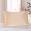 2030847358336.jpg Satin Ice Silk Pillowcase – Solid Color Smooth Single Pillow Cover