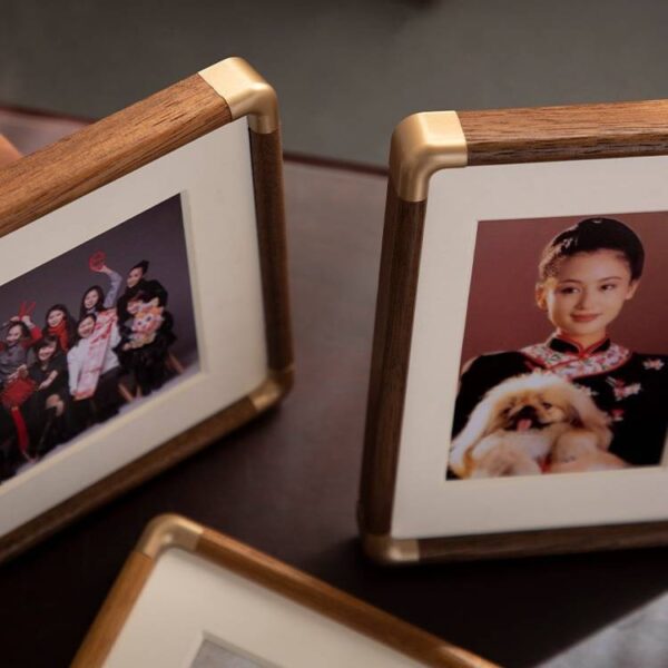 Solid Wood Photo Frame – Walnut Wall Hanging Portrait Frame