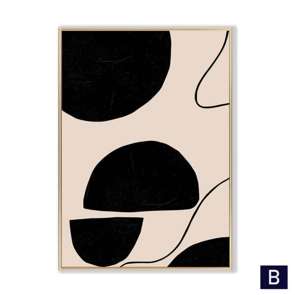 Luxury Geometric Shapes Canvas Poster – Modern Room Wall Decor