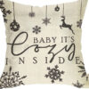 Winter Series Linen Throw Pillow Cover – Seasonal Home Decor