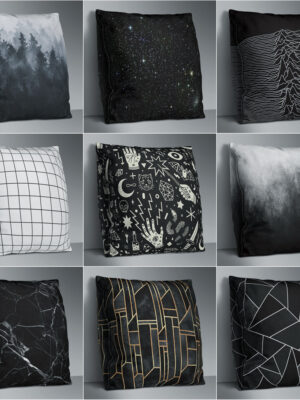 Simple Pattern Polyester Throw Pillowcase – Decorative Cushion Cover