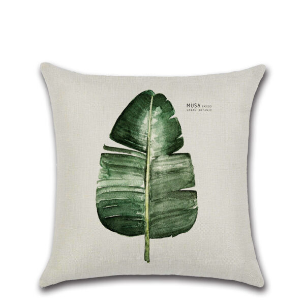 3104156329538.jpg Elegant Flax Leaf Pillow – Decorative Throw Cushion