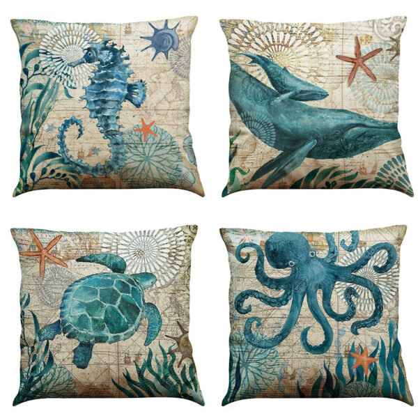 33a4baf5-fa01-47cd-b452-ec93dc1363c3.jpg Sea Turtle Printed Cushion Cover – Decorative Throw Pillow Case