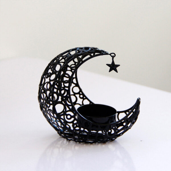 34ea4f12-0a6d-4257-8f39-5485df09a2a7.jpg Black Gold Crescent Moon Candle Holder – Modern Romantic Decor