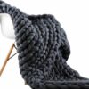 Hand-Woven Woolen Chenille Blanket – Soft Cozy Home Throw
