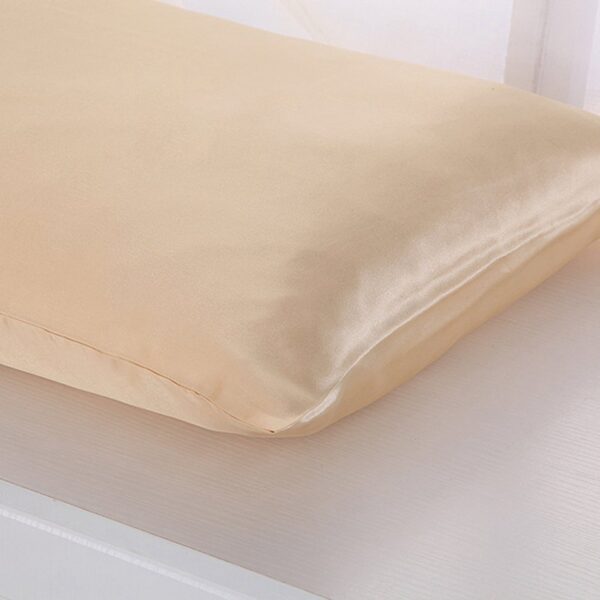 4008852530596.jpg Satin Ice Silk Pillowcase – Solid Color Smooth Single Pillow Cover