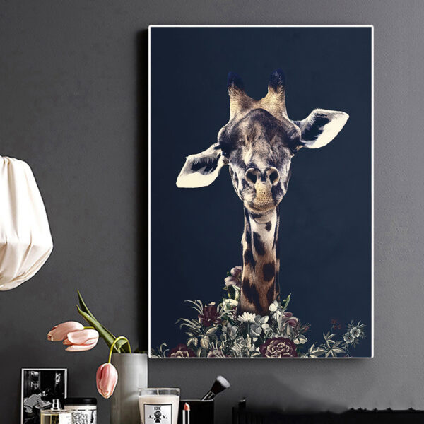 4cfa364c-3c84-4c45-92b5-0d6651f53be7.jpg Black Wildlife Canvas Poster – Modern Living Room Wall Decor