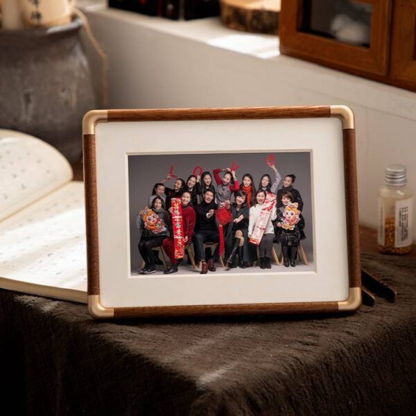 Solid Wood Photo Frame – Walnut Wall Hanging Portrait Frame