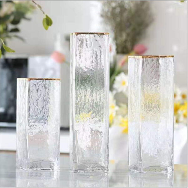 587b0ffc-f703-4b64-9964-8d24ddbac84b.jpg Transparent Gold-Painted Glass Vase – Home & Wedding Decoration