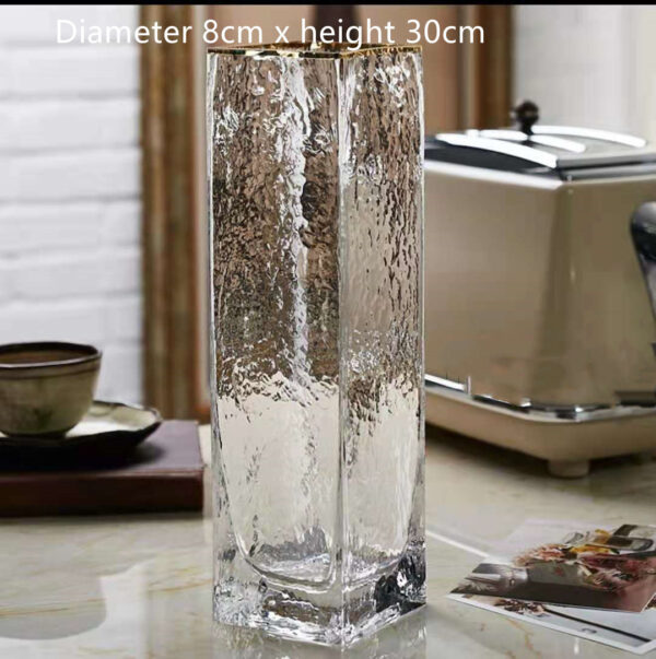 6d5d3a7b-54ef-4f1e-9eb8-928333a7f9c6.jpg Transparent Gold-Painted Glass Vase – Home & Wedding Decoration