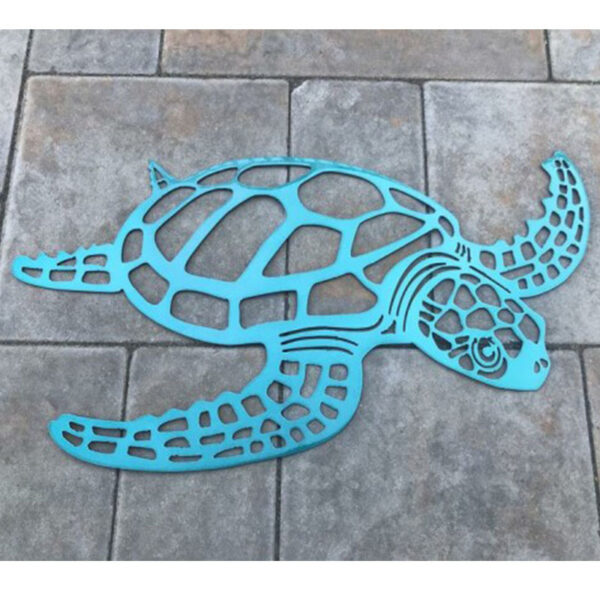 Metal Turtle Wall Art – Modern Living Room Decoration