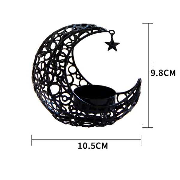 8f318960-5082-42bf-ada2-7c99508122b7.jpg Black Gold Crescent Moon Candle Holder – Modern Romantic Decor