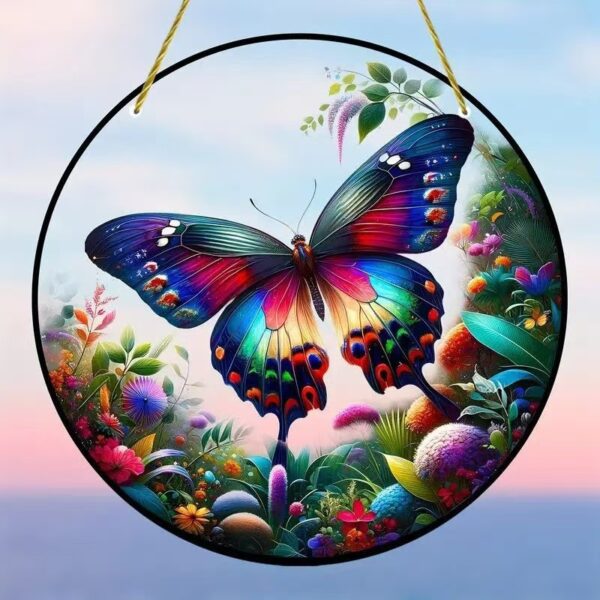 95111b33-f861-4bd1-9c08-fa92620c8f10.jpg Acrylic Butterfly Wall Hanging – Creative Home Decoration