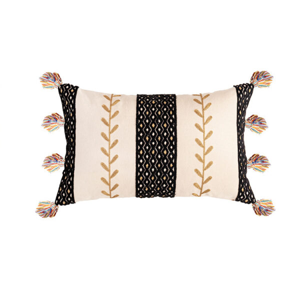 Moroccan Cotton Fringed Pillowcase – Decorative Boho Cushion Cover