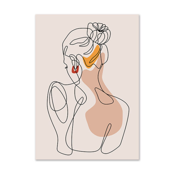 9db263a9-9e71-404f-8122-ddfcbef8c517.jpg Minimalist Abstract Girl Line Art Poster - Nordic Wall Decor