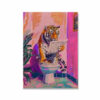 Funny Tiger Bathroom Poster – Jungle Animal Wall Decor