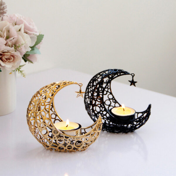 b7eeca30-2f8f-4526-84de-1b1444a5db84.jpg Black Gold Crescent Moon Candle Holder – Modern Romantic Decor